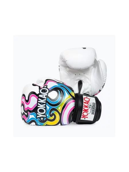 Рукавиці боксерські YOKKAO Flames white білі