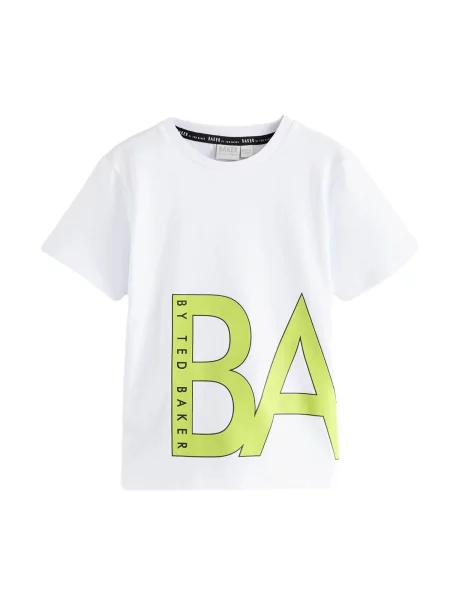 Baker by Ted Baker Póló fűzöld / fekete fehér