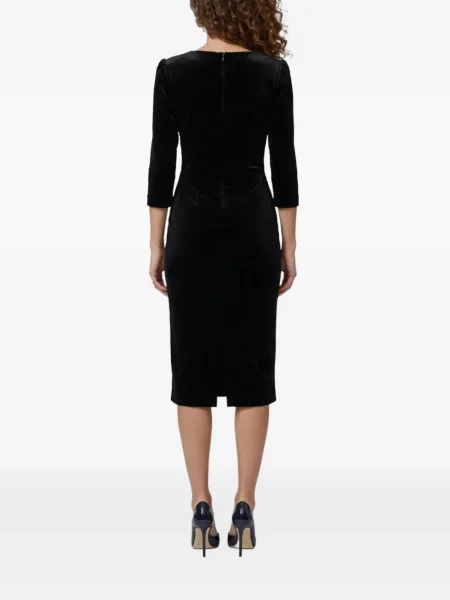 Rochie midi Sutton New York de catifea negru