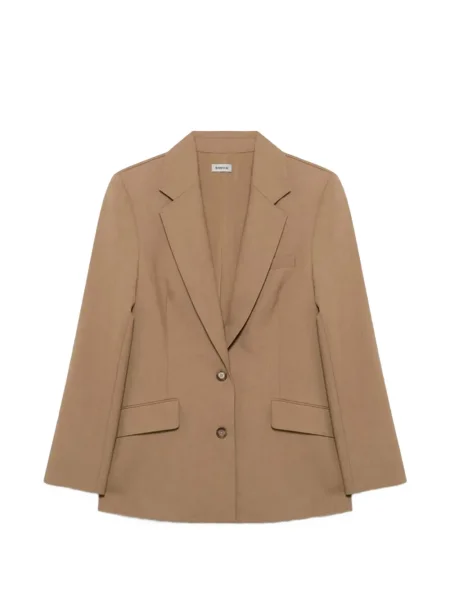 Kołnierzykowy marynarka Simkhai plisowana brązowa