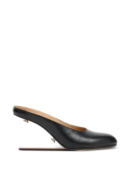 Papuci tip mules Maison Margiela cu pană negru