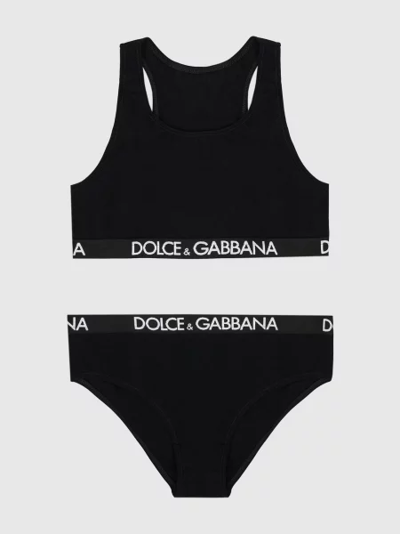 Дитячий набір із топа та трусиків Dolce&gabbana чорний