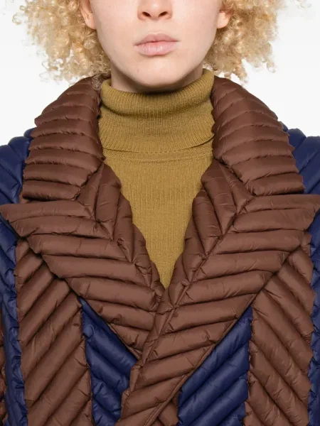 Palton Raxxy cu model herringbone albastru