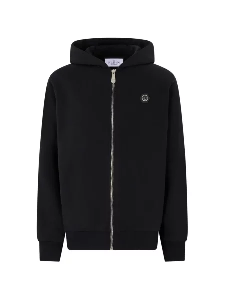 Hanorac cu glugă Philipp Plein cu autograf negru