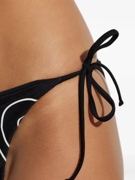 Bikini Moschino cu imagine cu legături negru