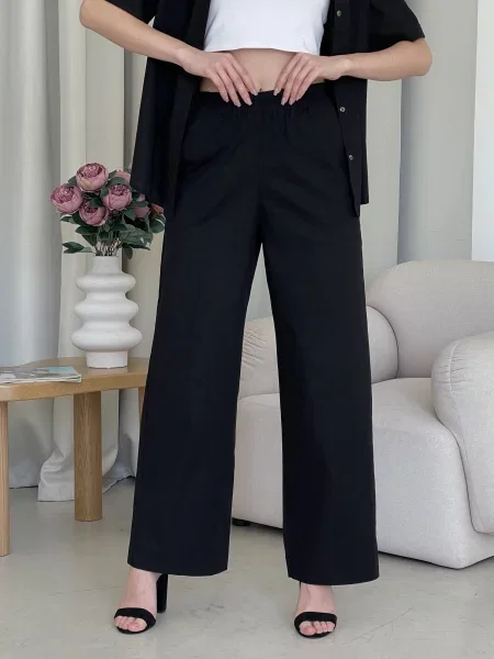 Silvio Merlini Штани палаццо Льон чорний