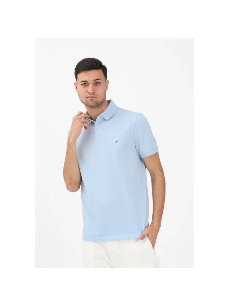 Tommy Hilfiger Polo Błękitny niebieska