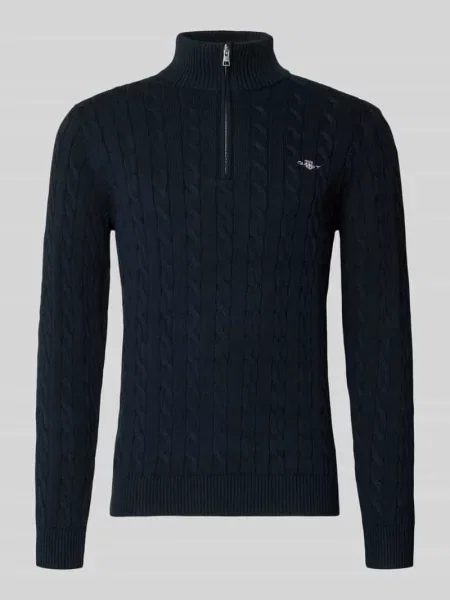 Gant sweter z golferm granatowy