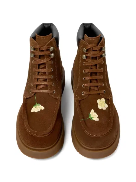 Botine Camper cu model floral maro