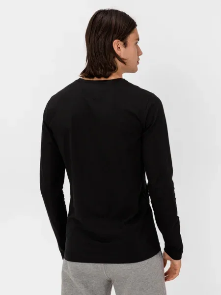 Tommy Hilfiger Stretch Slim Fit Long Sleeve Tricou negru