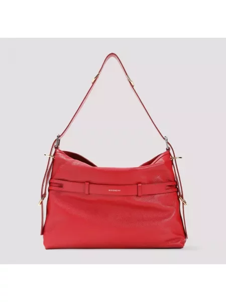 Torebka skórzana Givenchy czerwona