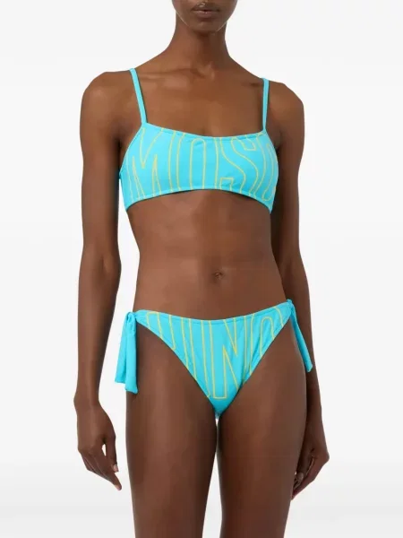 Top Moschino cu imagine albastru