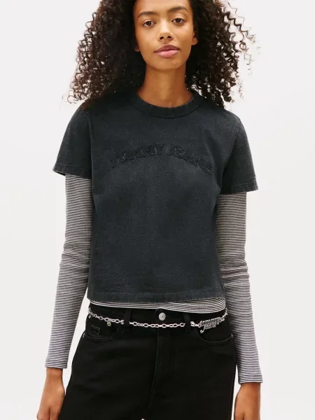 Футболка Tommy Jeans чорна