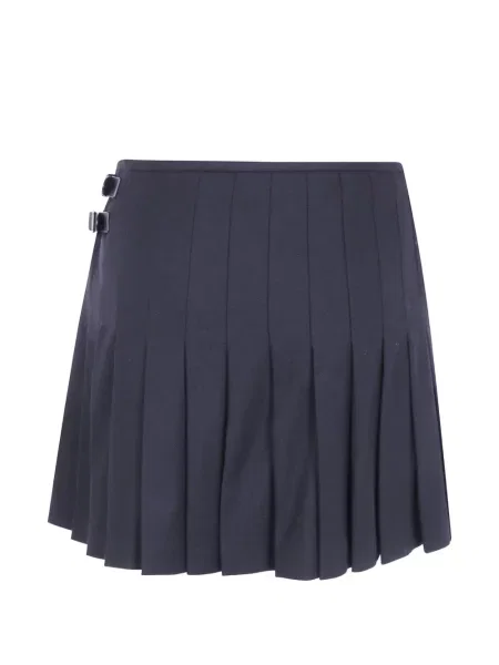 Fusta mini Emporio Armani cu cataramă albastru