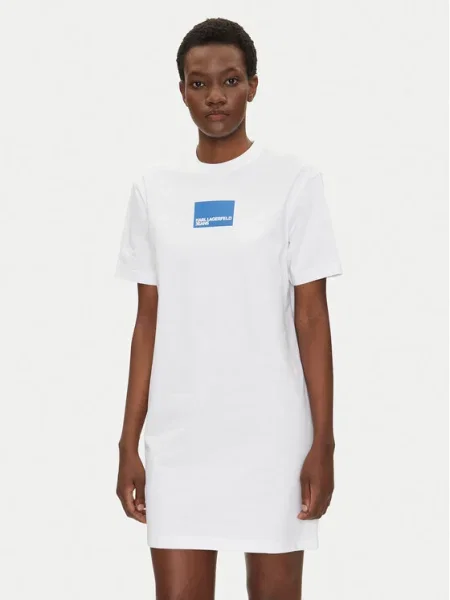 Karl Lagerfeld Jeans Rochie de zi alb