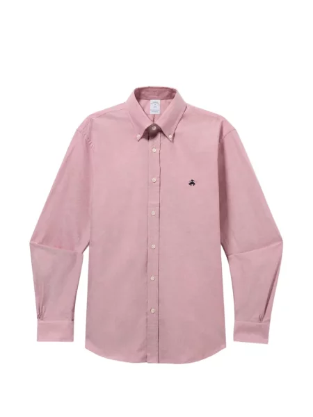 Cămașă Brooks Brothers din țesătură twill roșu