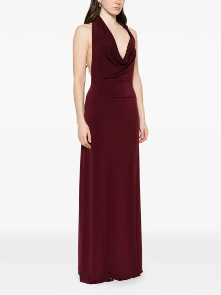 Rochie maxi Aniye By cu gât halter violet
