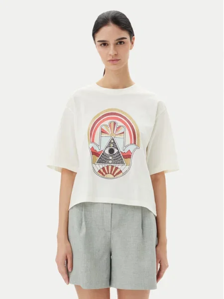 JDY Tricou Carla alb