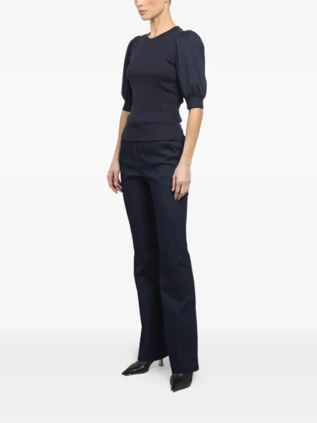 Top Veronica Beard prążkowany niebieski