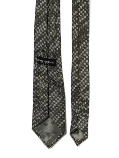 Hedvábná kravata Emporio Armani šedá