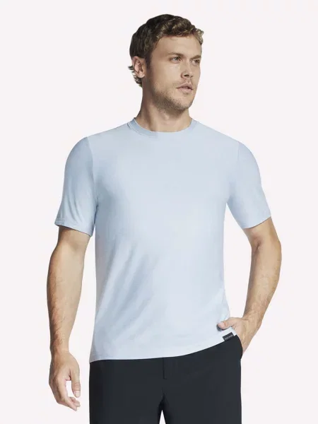 Футболка Skechers GO Dri All Day поліестер/спандекс блакитний