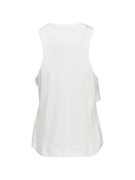 Top Club21 Collection cu volane alb
