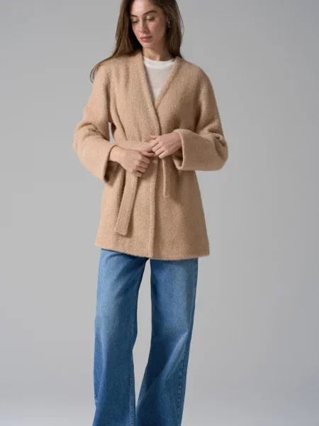 Пальто TrikoBakh вовна/поліестер бежевий