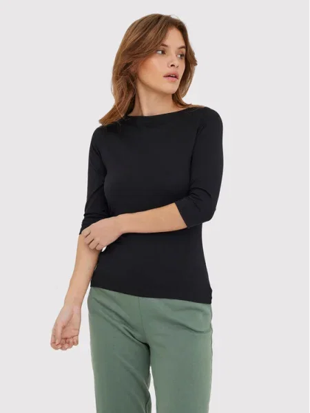 Vero Moda Bluză Panda negru