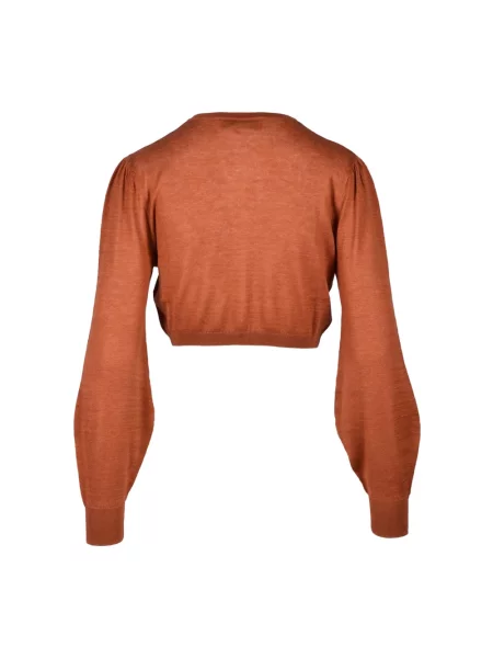Jedwabny sweter Wild Cashmere brązowy