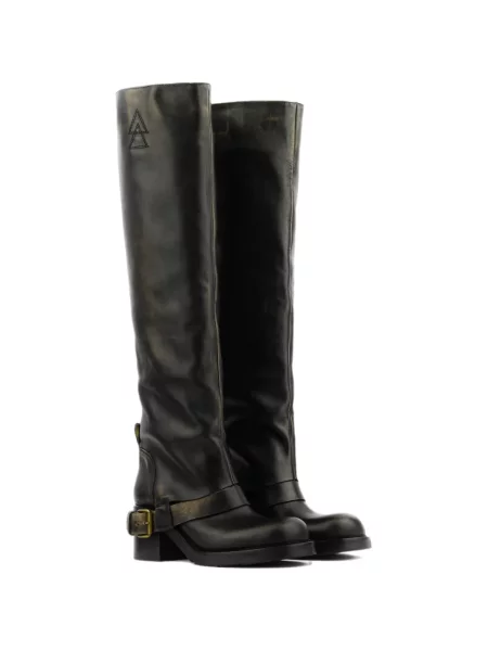 Botine Elena Iachi din piele negru