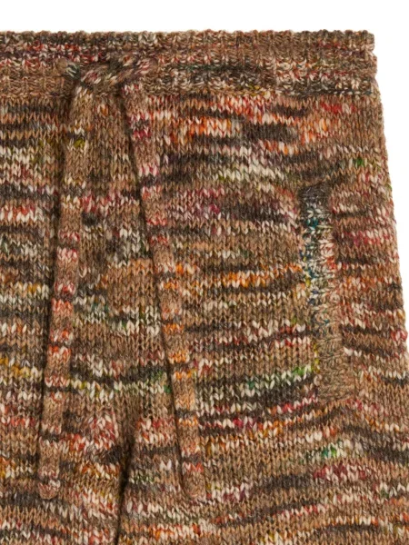 Pantaloni scurți Alanui tricotate grunge maro
