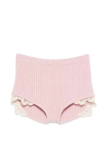 Плетени шорти Magda Butrym розово