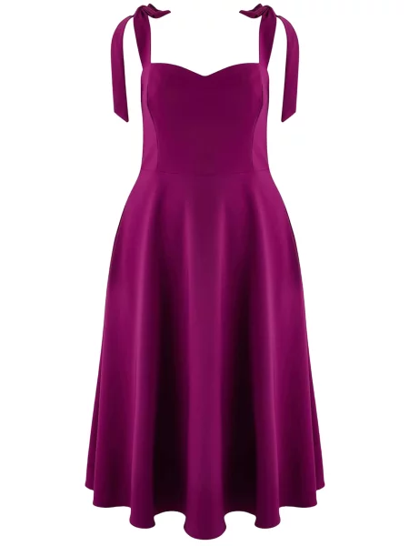 Trendyol Curve Rochie mov zmeură