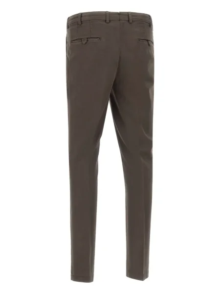 Pantaloni Devore plisate maro