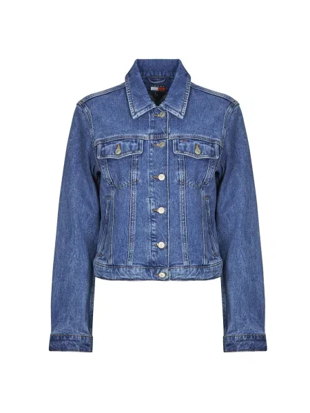 Geacă de blugi Tommy Jeans albastru
