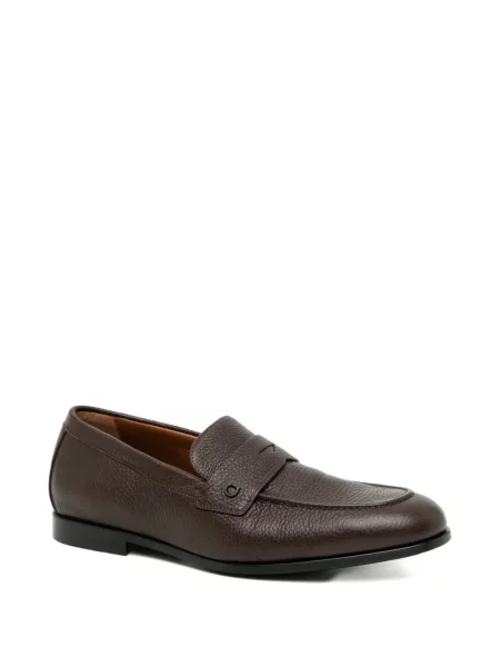 Pantofi loafer Ferragamo cu petice maro