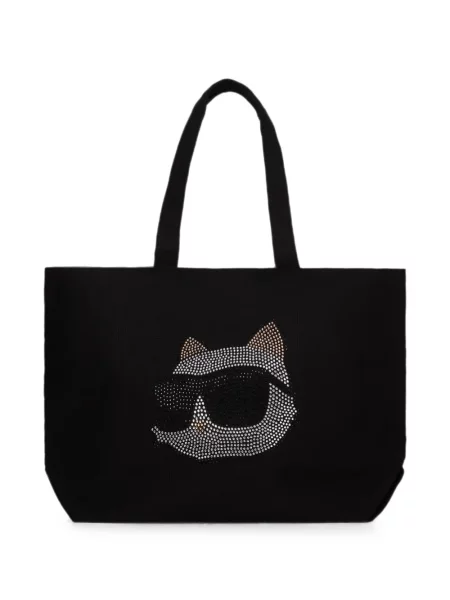Stras geantă shopper Karl Lagerfeld negru
