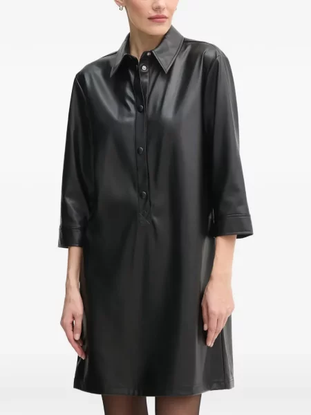 Rochie tip cămașă Benetton negru