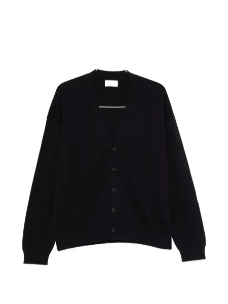 Cardigan Diana Studio cu decolteu în V albastru