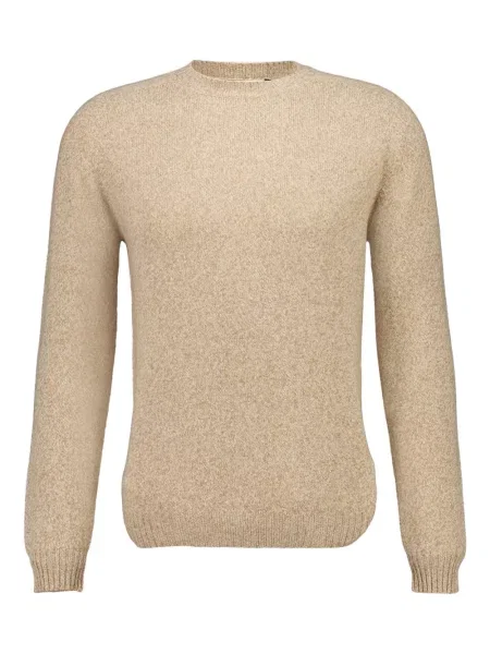 Sweter Boglioli wełniany z okrągłym dekoltem