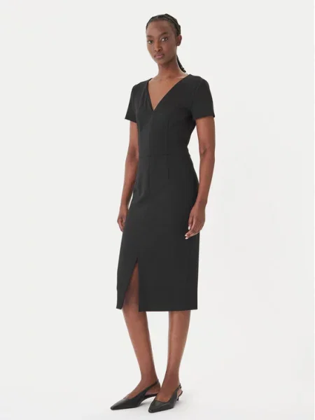 HUGO Cocktail obleka črna