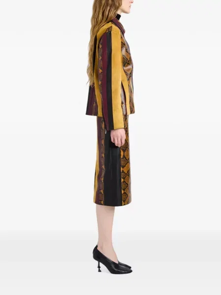 Fustă din piele Proenza Schouler maro