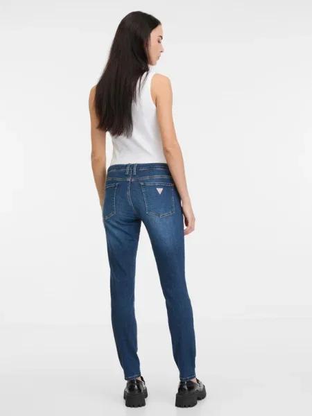 Guess Blugi Annette Bleumarin Skinny Fit albastru