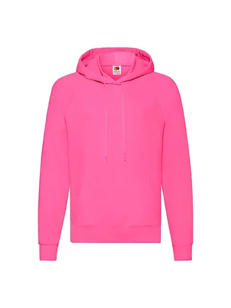 Hoodie Fruit Of The Loom s kapuco roza