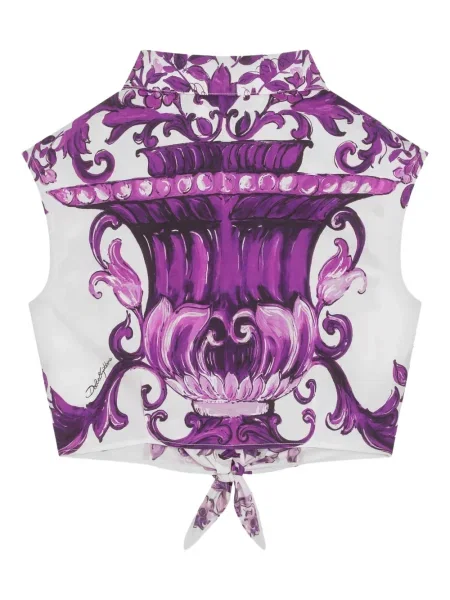 Koszula dziecięca Dolce And Gabbana fioletowa