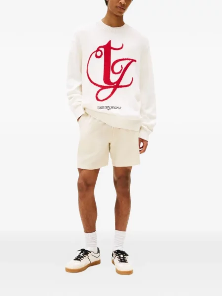 Pulover Tommy Jeans cu autograf