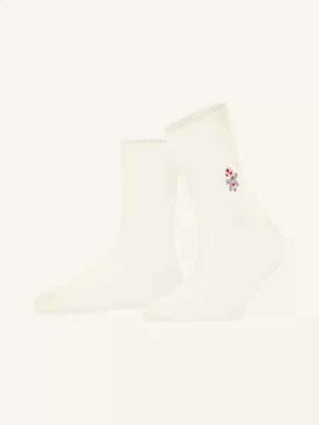 Falke Ponožky Cosy Wool Candy Cane off-white bílé