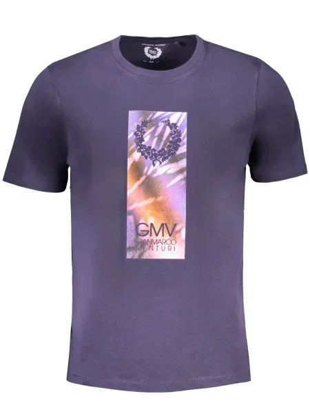 Tricou Gian Marco Venturi scurt albastru
