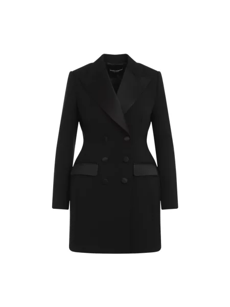 Płaszcz Dolce And Gabbana wełniany czarny