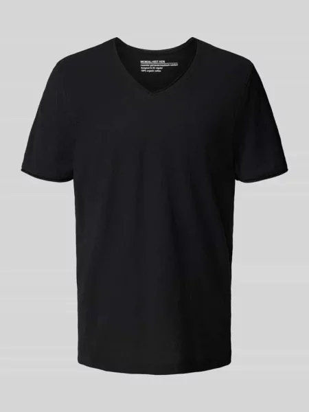 T-shirt z dekoltem w serek Mcneal czarna